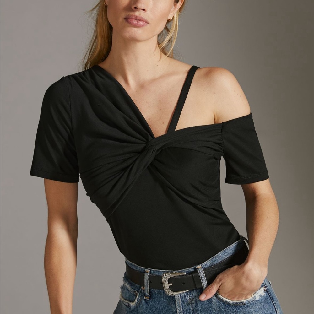 Anthropologie Sunday In Brooklyn Ruched Wrap Top